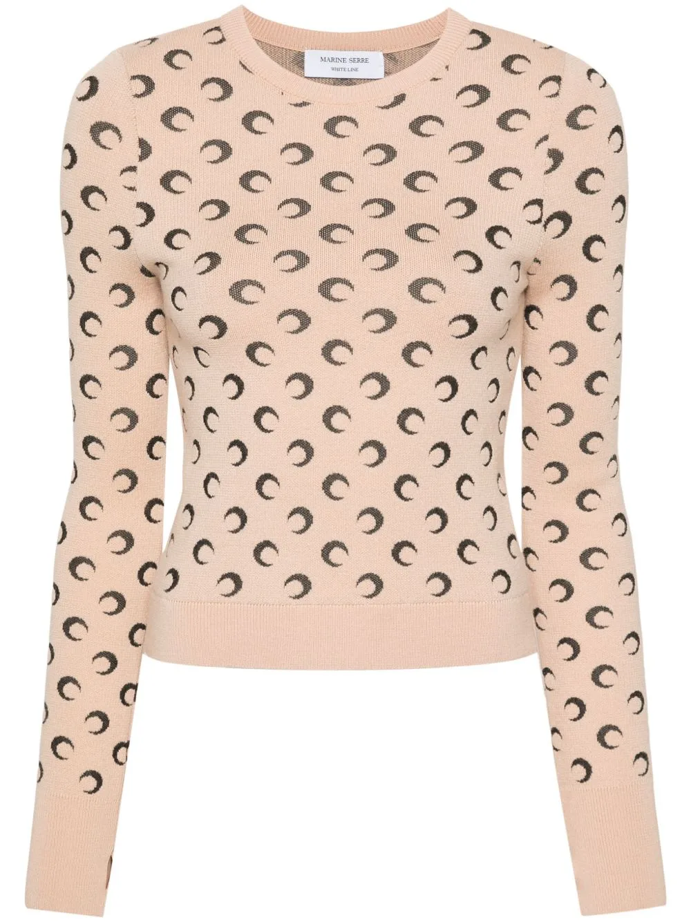Crescent-Moon-jacquard Jumper by Marine Serre