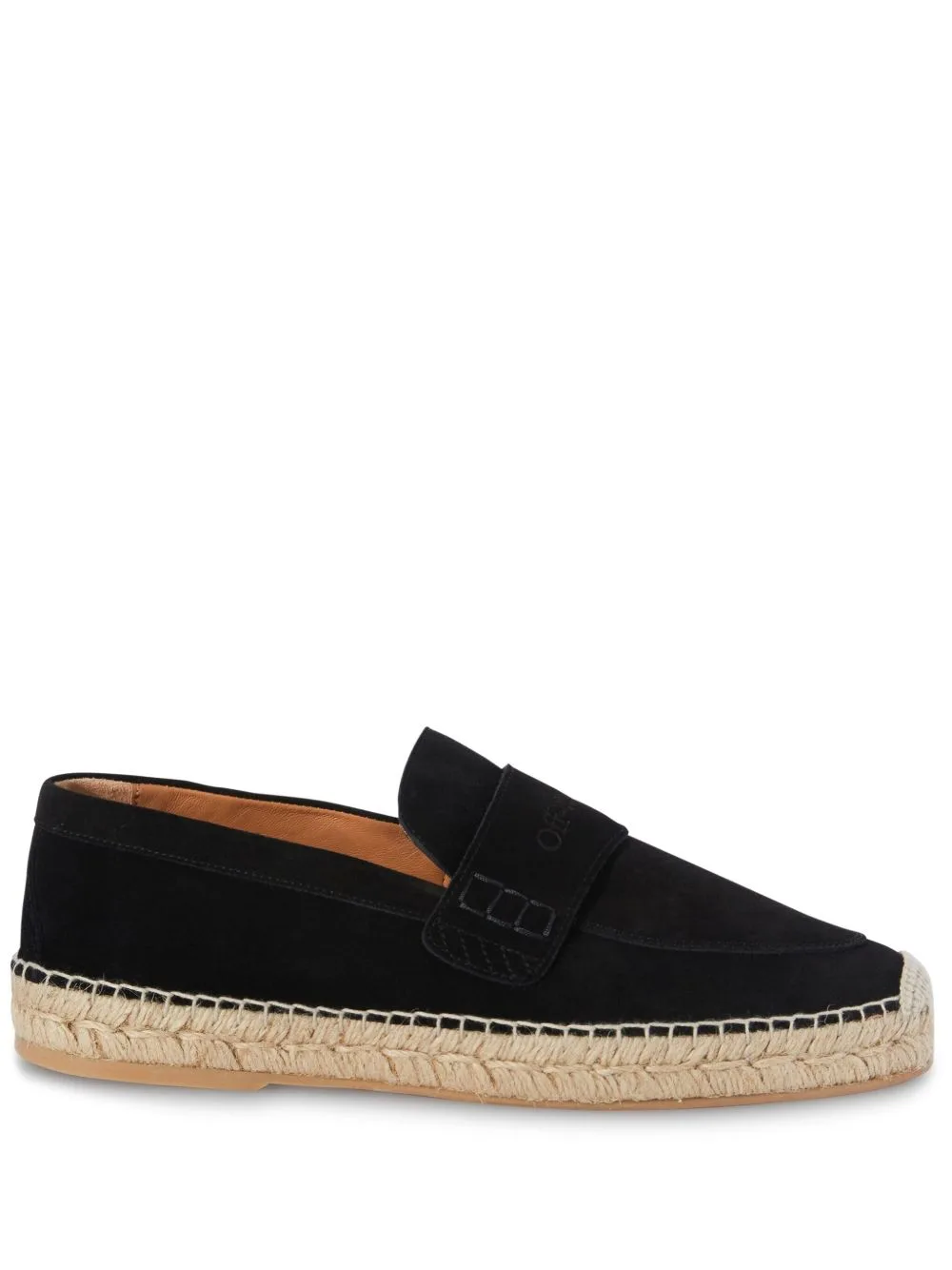 Bidarette Logo-Print Suede Espadrilles by Off-White