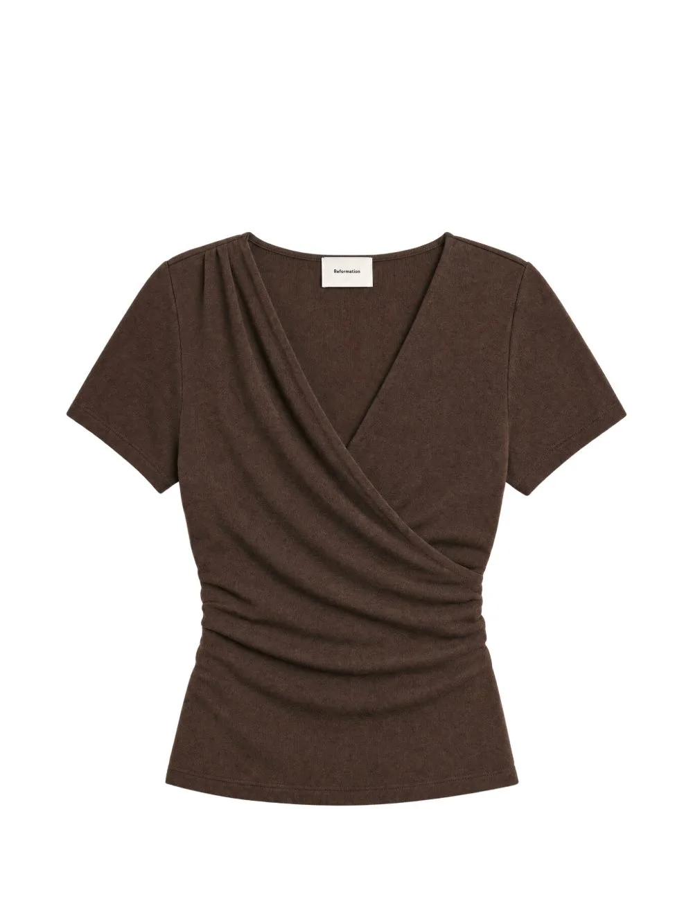 Larah Wrap-Style Knit Top by Reformation