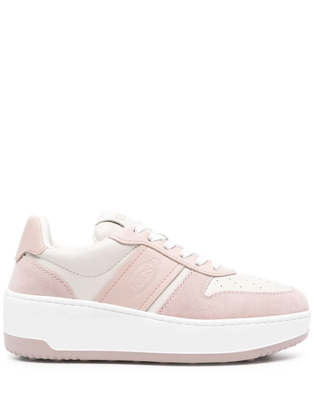 Logo-Print Leather Sneakers by Tod's