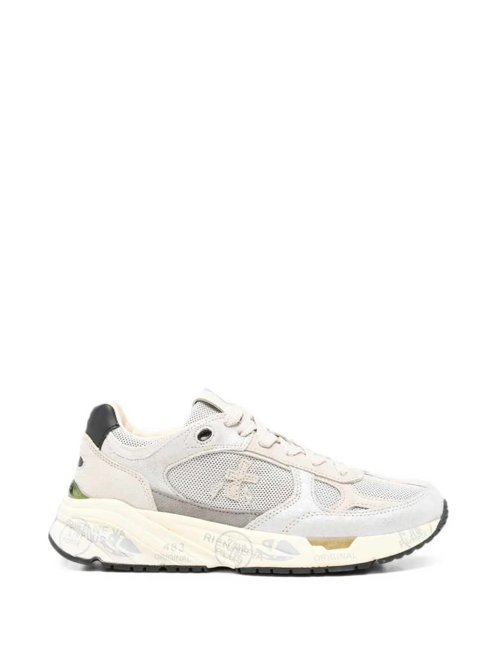 Mased 8516 Panelled Leather Sneakers by Premiata