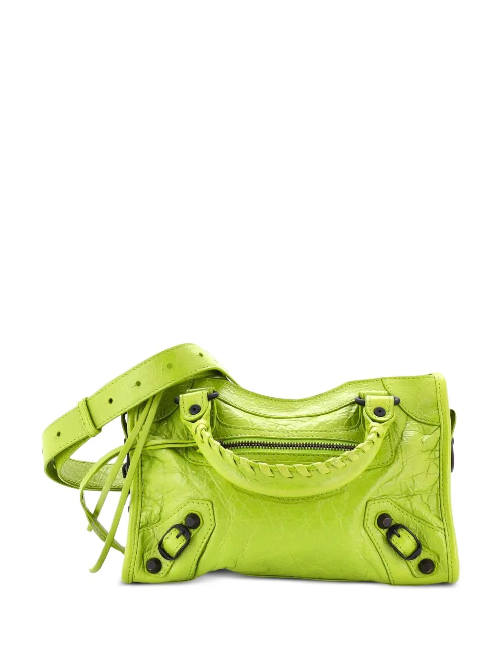 Le City Bag Leather Mini Shoulder Bag by Balenciaga Pre-Owned