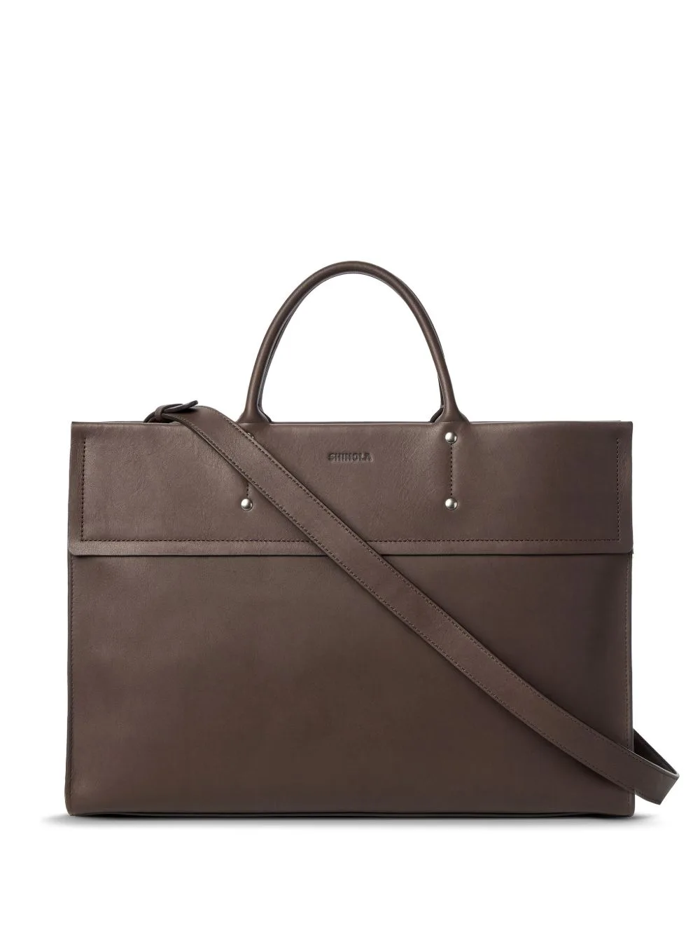 Leather Laptop Bag by Shinola