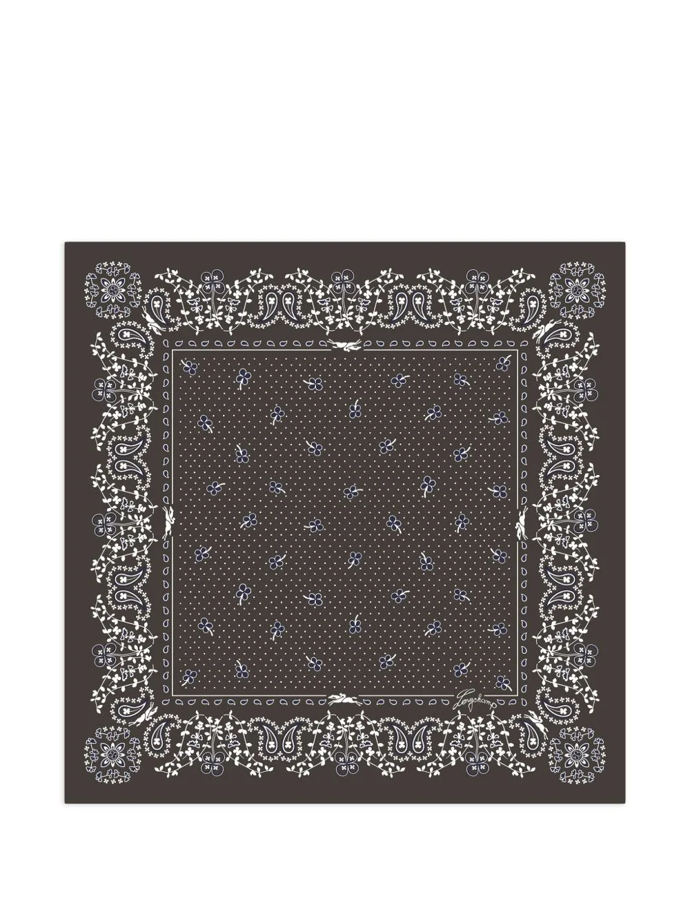 French Bandana Silk Scarf 50