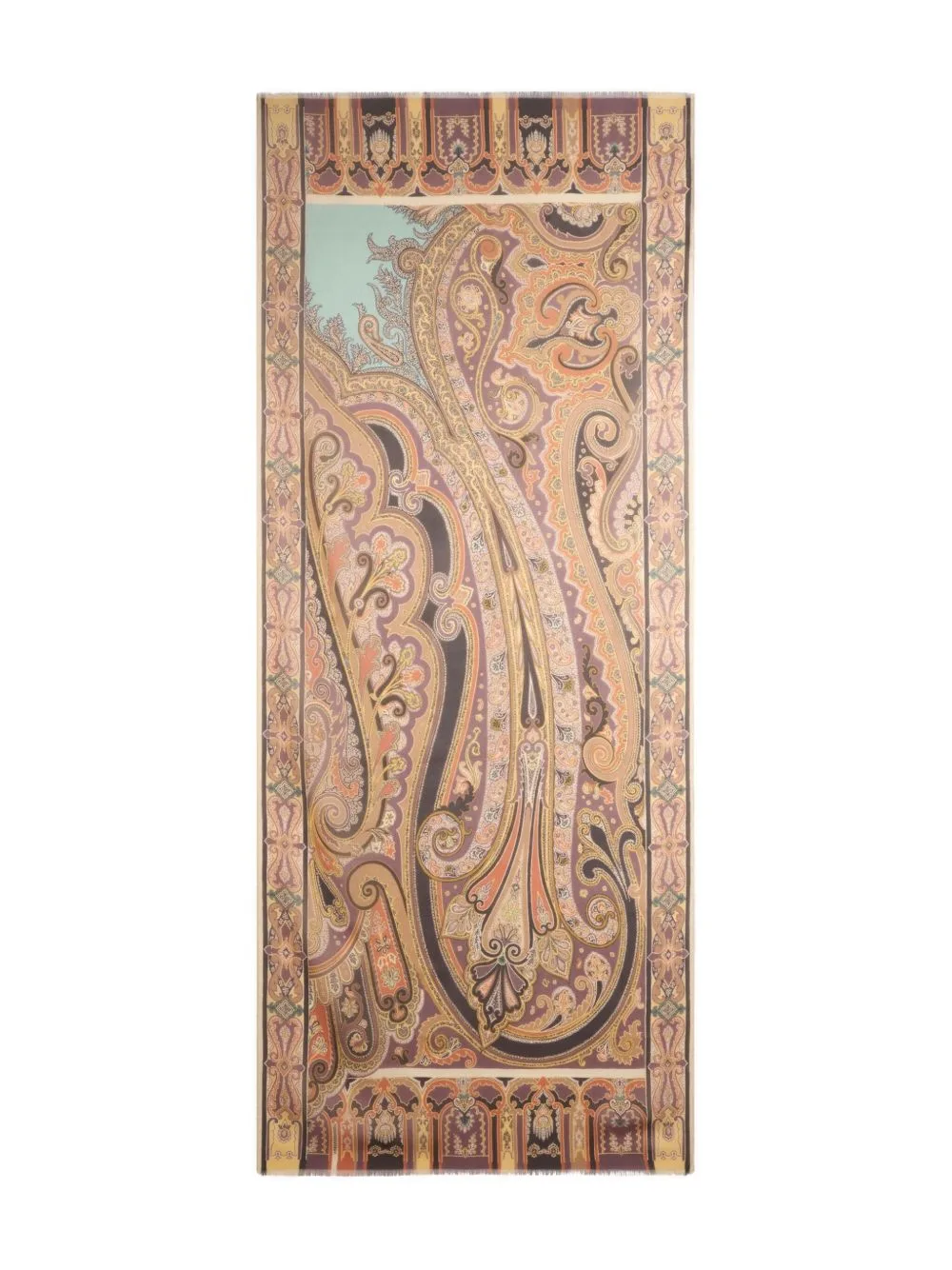Paisley-Print Silk Scarf