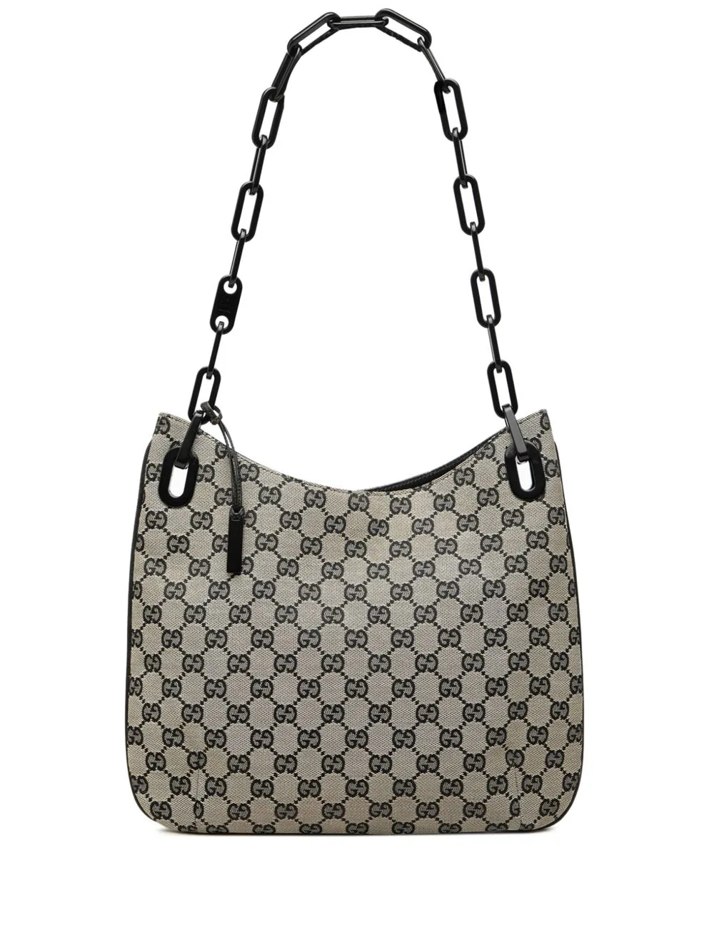 2000-2015 GG Canvas Chain Hobo Bag by Gucci Pre-Owned