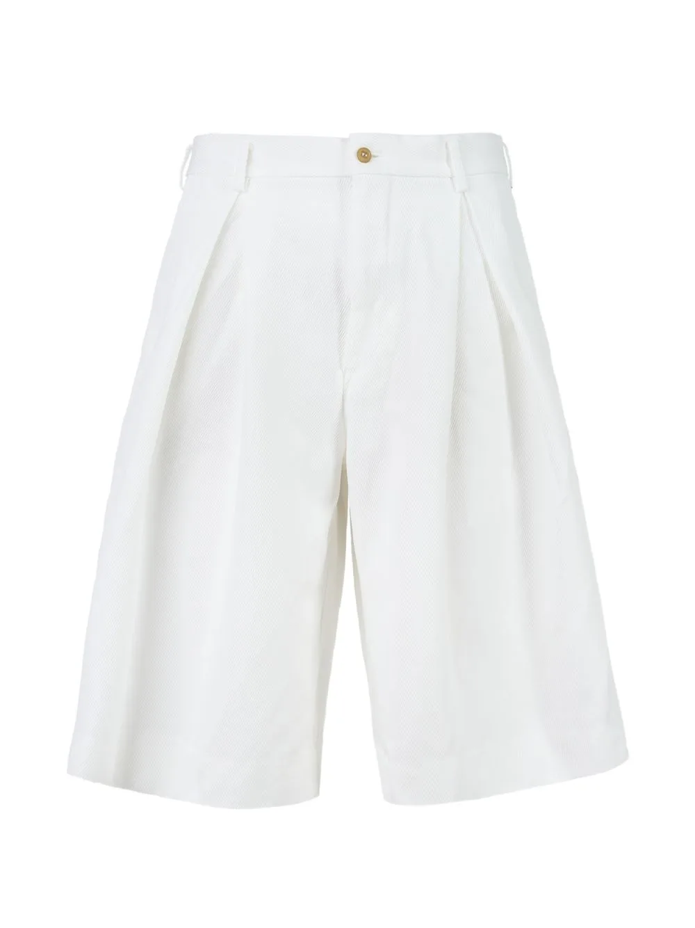 Pleated Twill Shorts by Comme des Garçons Homme Plus