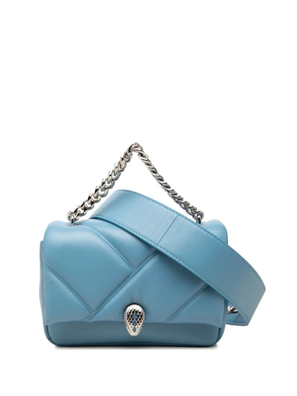 2021-2023 Mini Leather Serpenti Cabochon Satchel by Bvlgari Pre-Owned