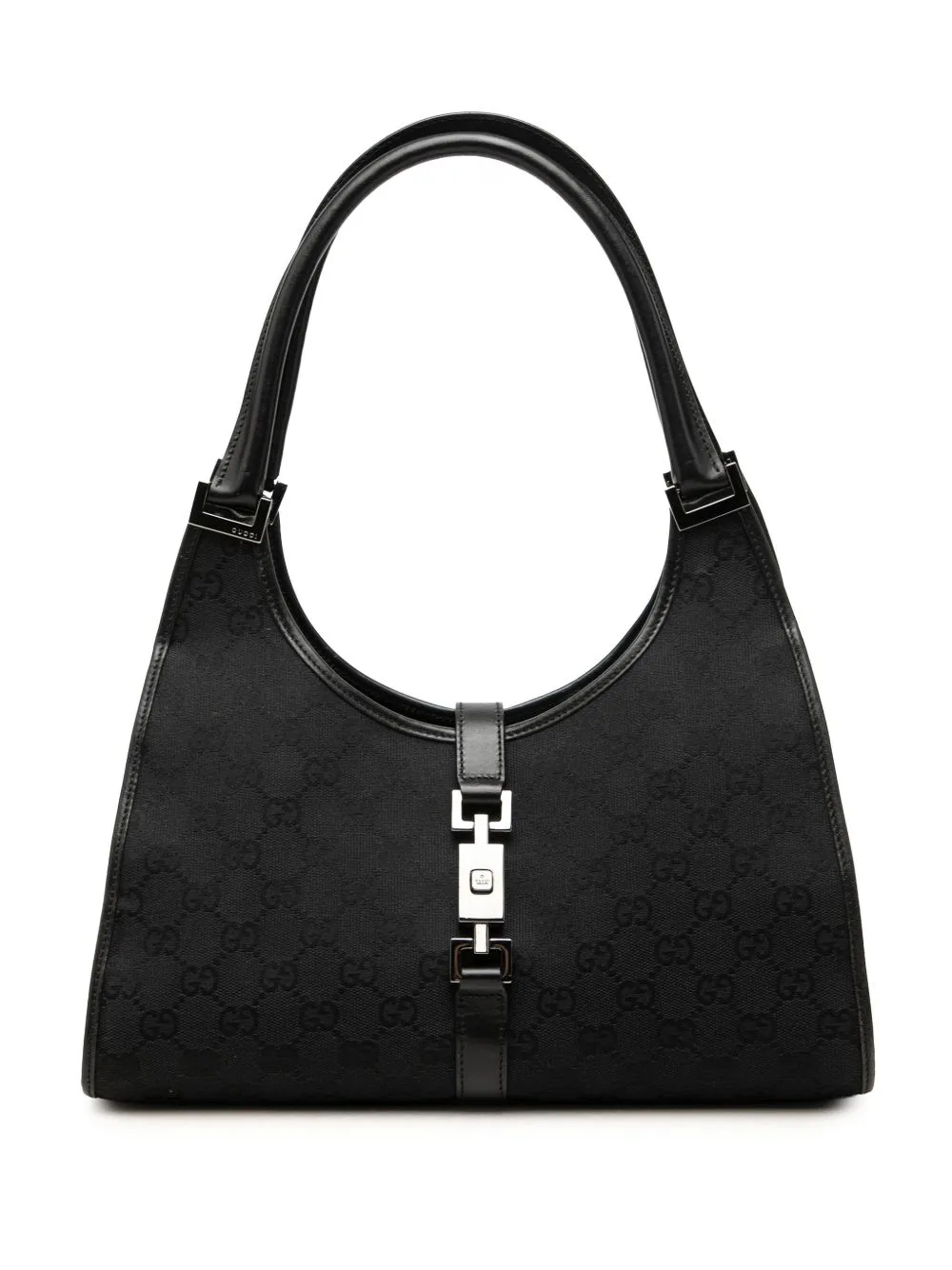 2000-2015 GG Canvas Jackie Bardot Shoulder Bag by Gucci Pre-Owned