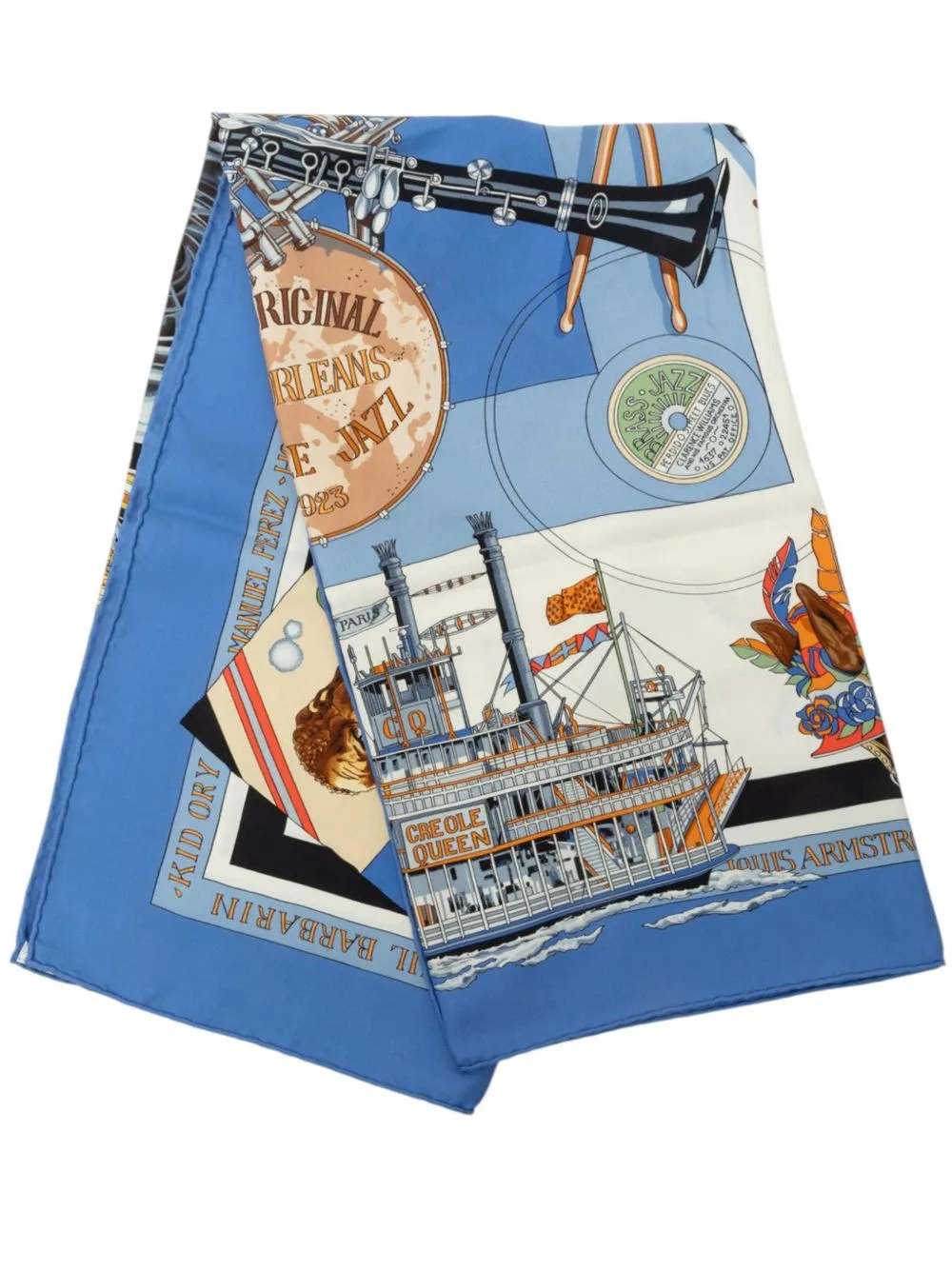 1990-2010 New Orleans Silk Scarf 90 by Hermès Pre-Owned