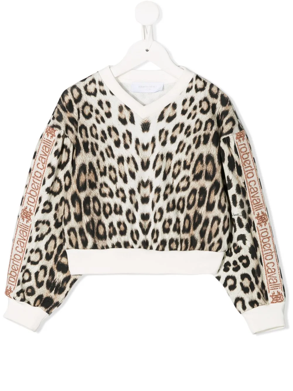 Animal Print Logo Jumper by Roberto Cavalli Junior