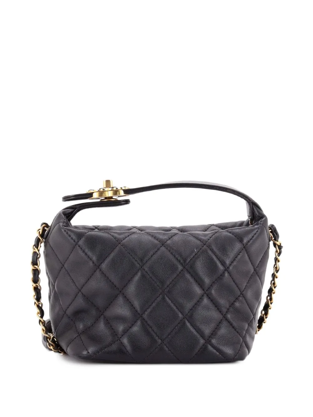 Perfect Meeting Quilted Lambskin Small Hobo Bag