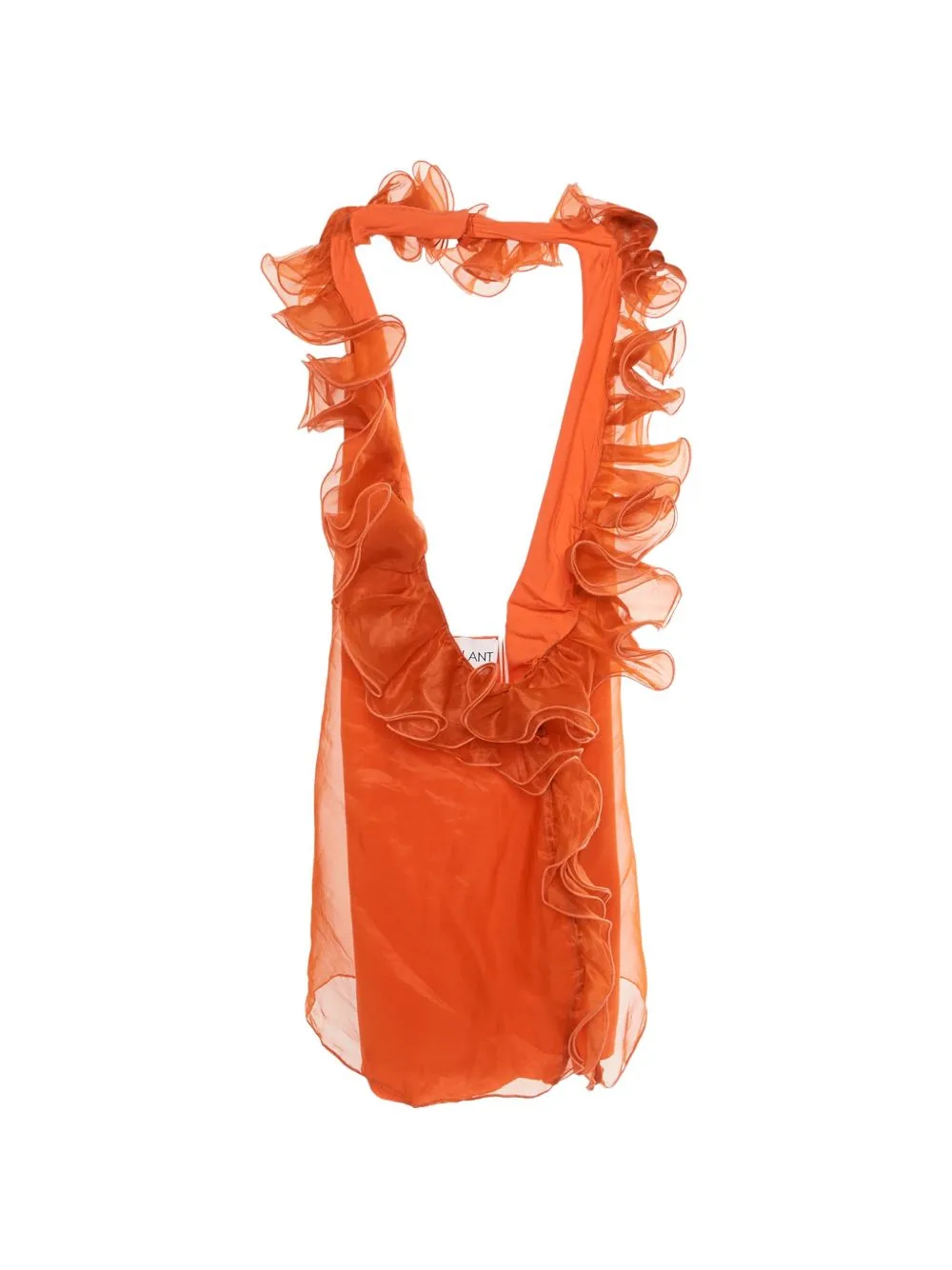 Ruffle-Neck Organza Top by Illesteva