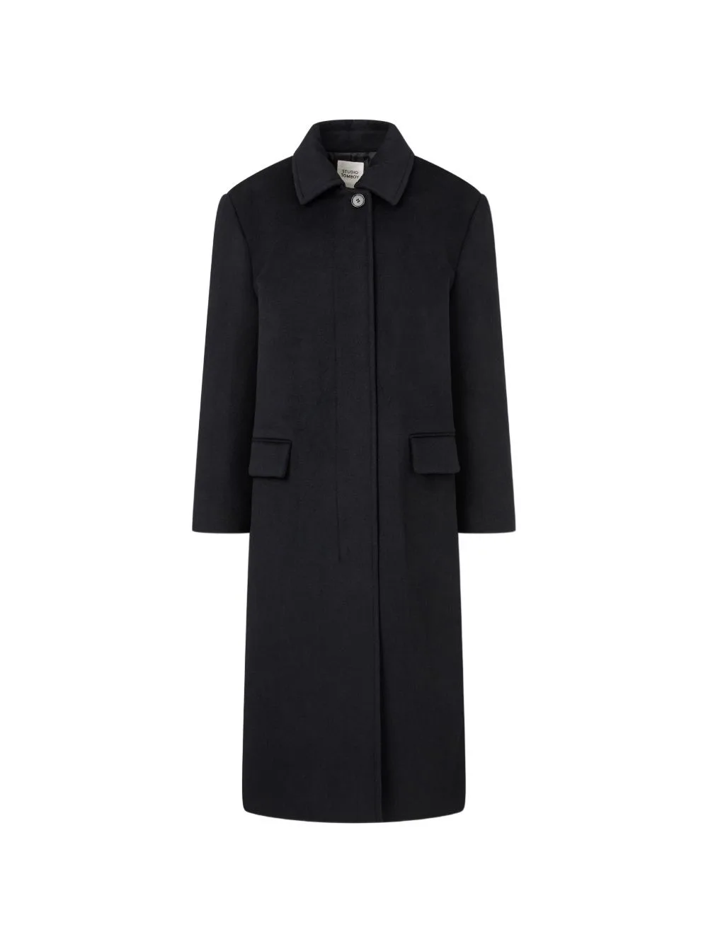 Throat-Latch Flap-Pocket Coat by TOMBOY