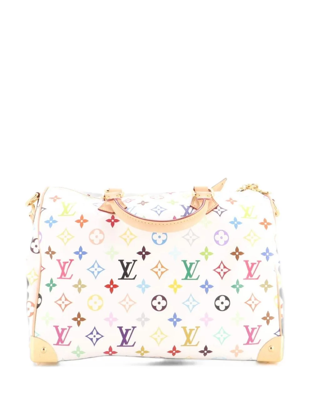 Louis Vuitton x Takashi Murakami Speedy Soft Bandouliere Bag Monogram Multicolor 30 Satchel by Louis Vuitton Pre-Owned
