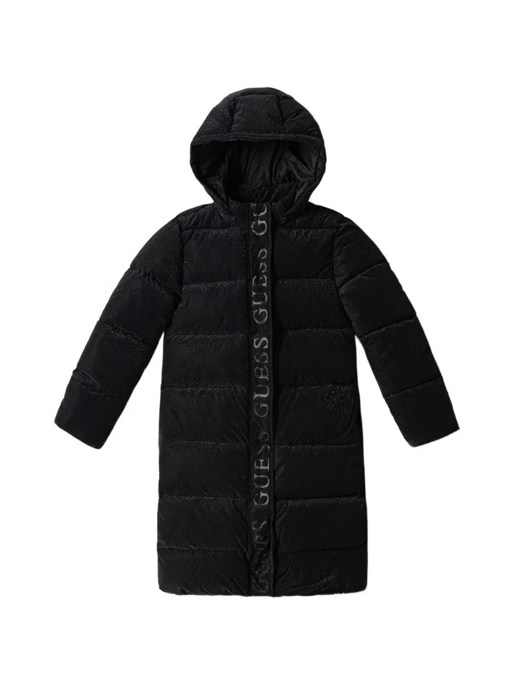 Logo-Print Quilted Hooded Coat by guess kids