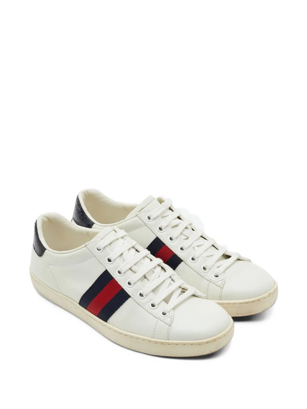 Ace Web Sneakers by Gucci Pre-Owned