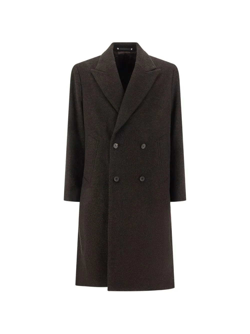 Herringbone Double-Breasted Coat by Paul Smith