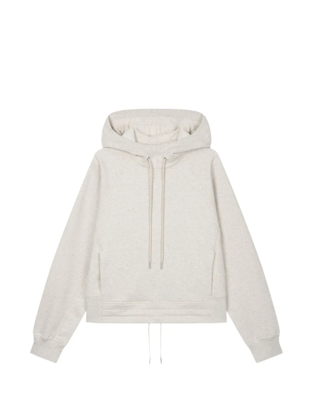Raglan-Sleeve Drawstring Hoodie by TOMBOY