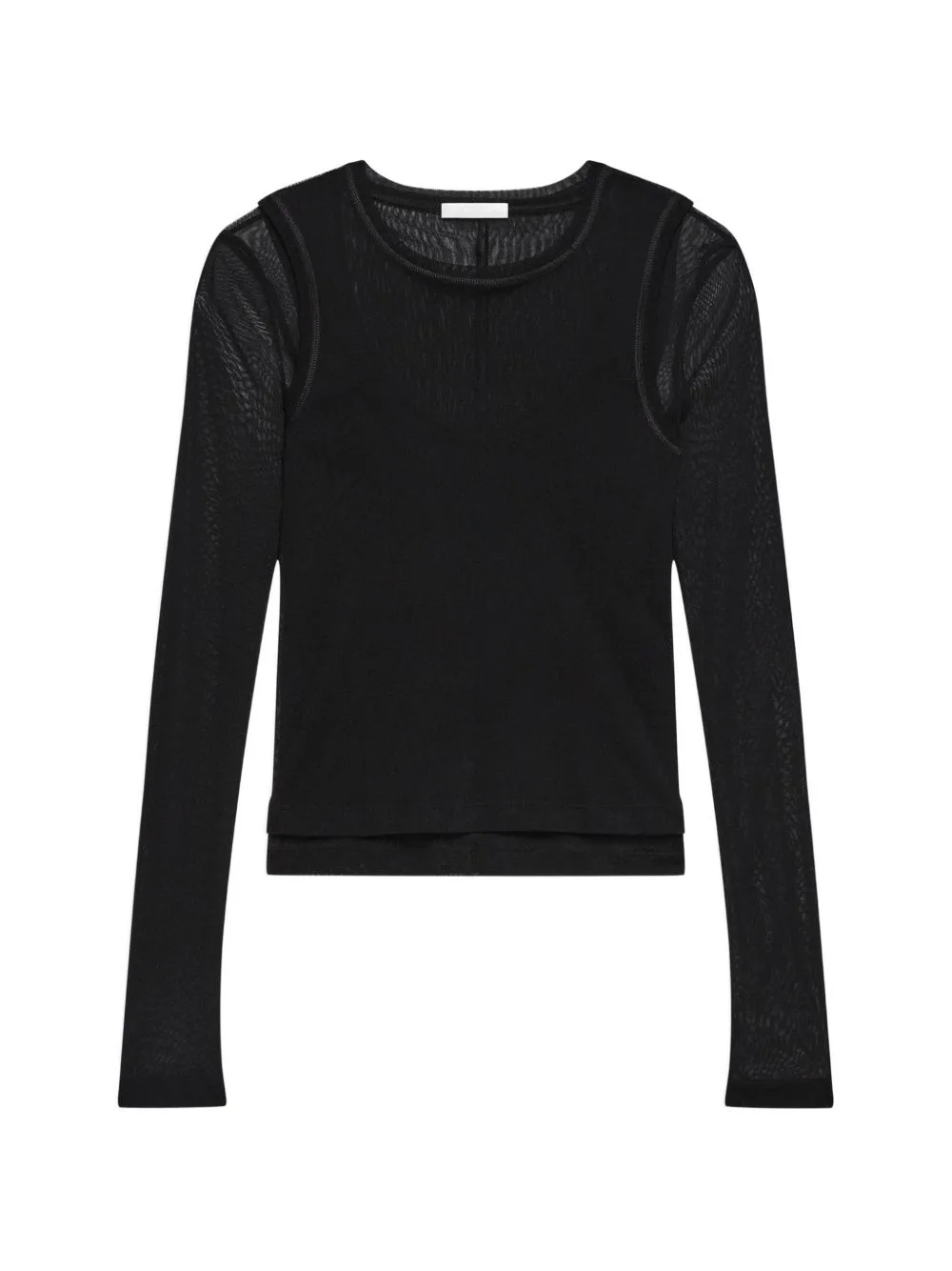 Mesh-Panel T-Shirt by Helmut Lang
