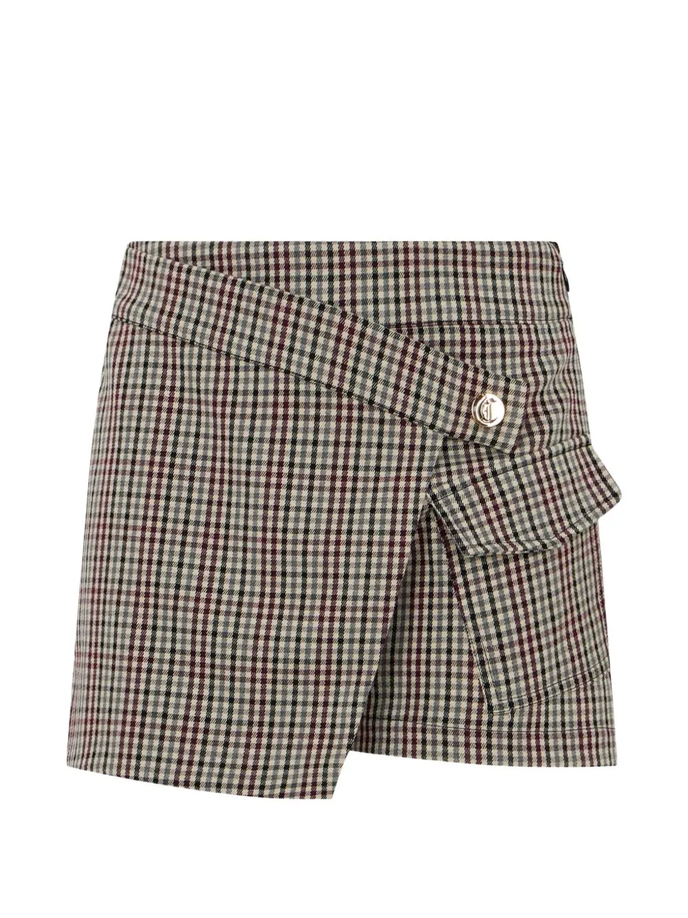 Check-Pattern Wrap Skort by Just Cavalli Kids