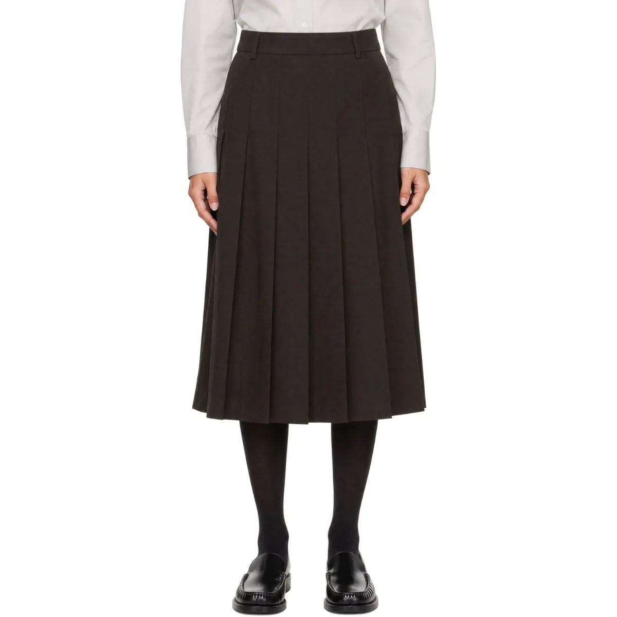 Pleats Midi Skirt