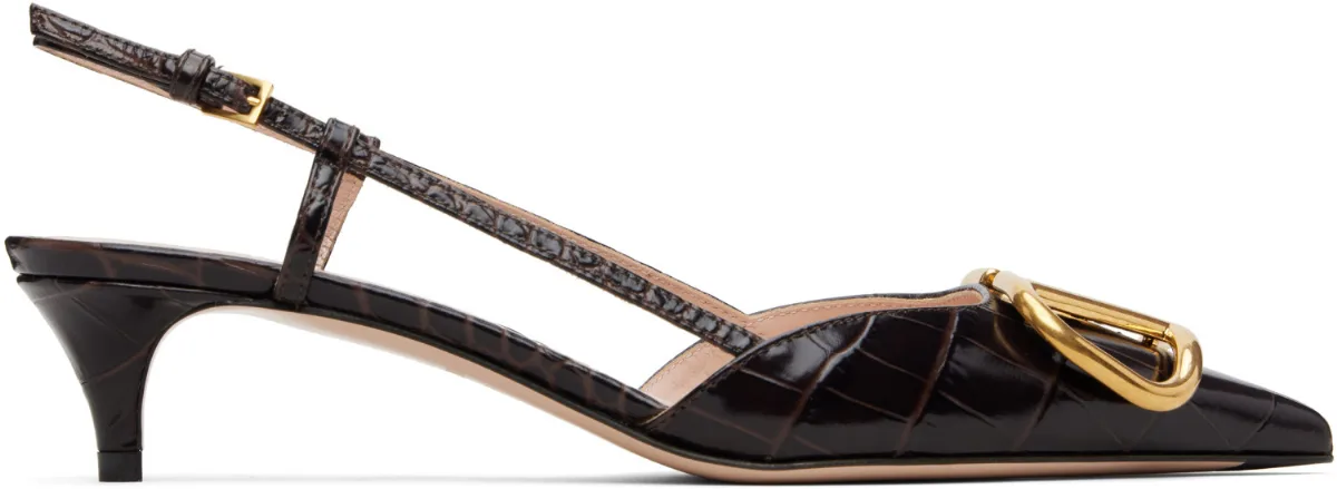 VLogo Signature Slingback Heels by Valentino Garavani