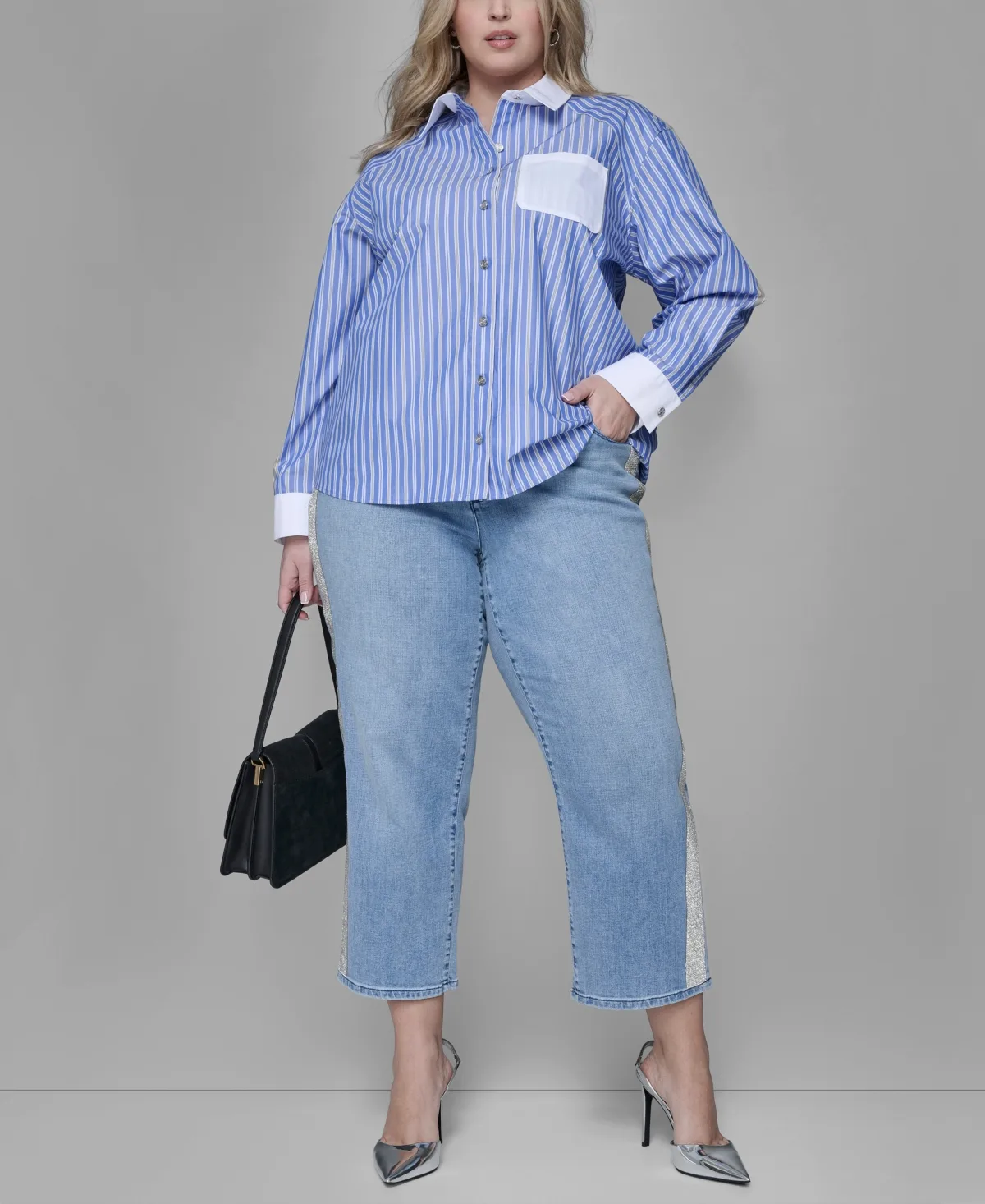 Hotfix Mid-Rise Jeans by Karl Lagerfeld Paris