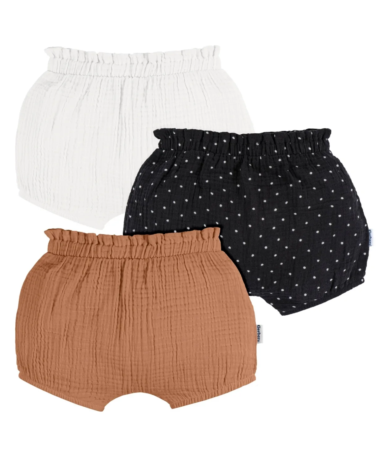 Gauze Bubble Shorts 3-Pack by Gerber