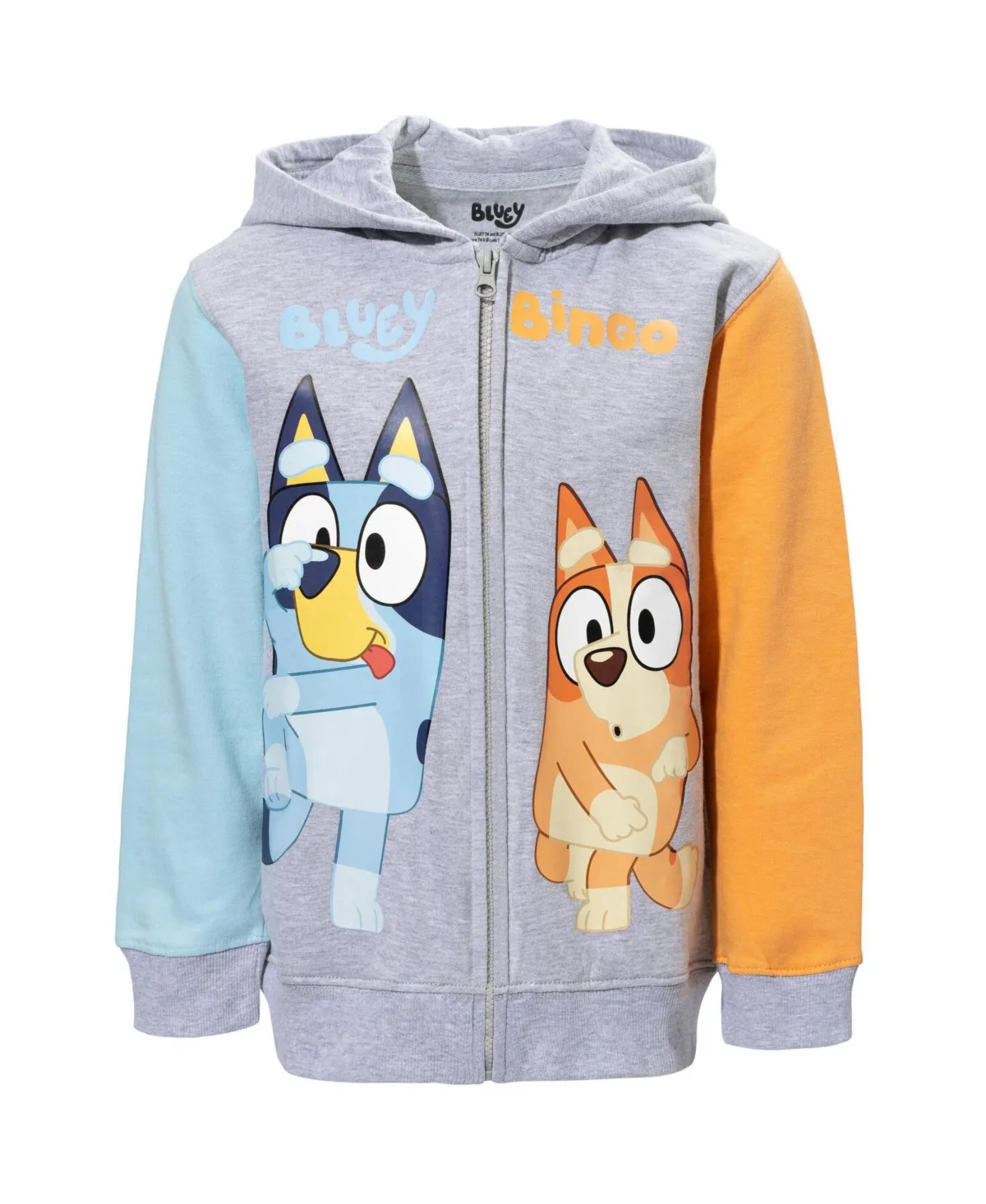 Bluey & Bingo Fleece Zip-Up Raglan Hoodie by Bluey