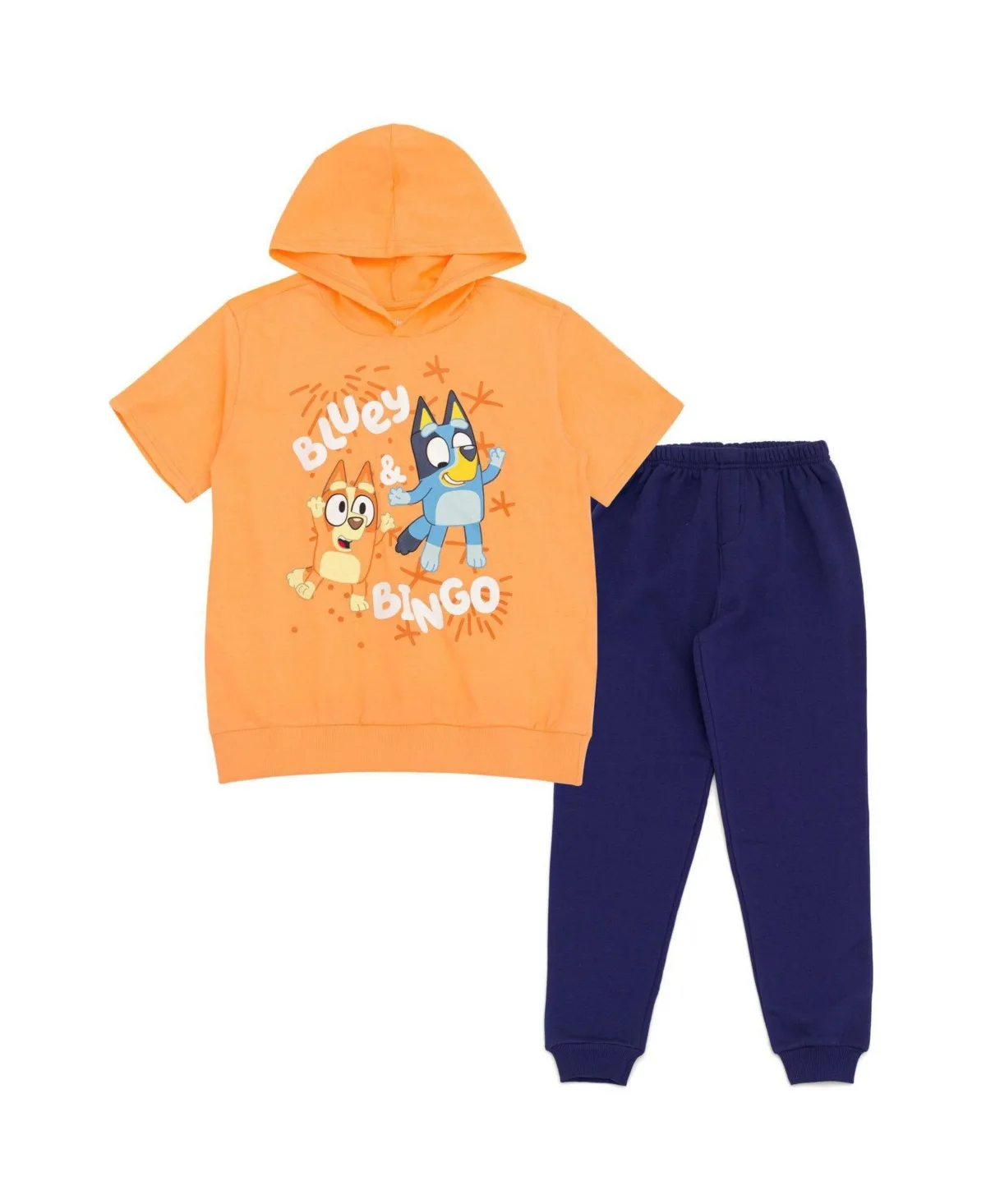 2-Piece Hooded Tee and Joggers Set by Bluey