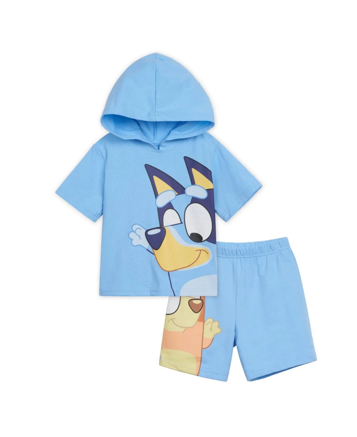 2-Piece Hooded Tee and Shorts Set by Bluey