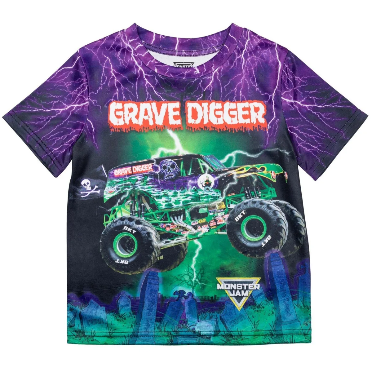 T-Shirt to Grave Digger El Toro Loco Megalodon by Monster Jam