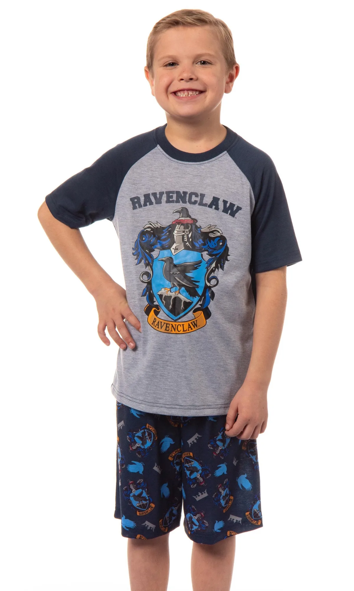 Hogwarts Castle All Houses 2 Piece Raglan Pajama Set by Harry Potter