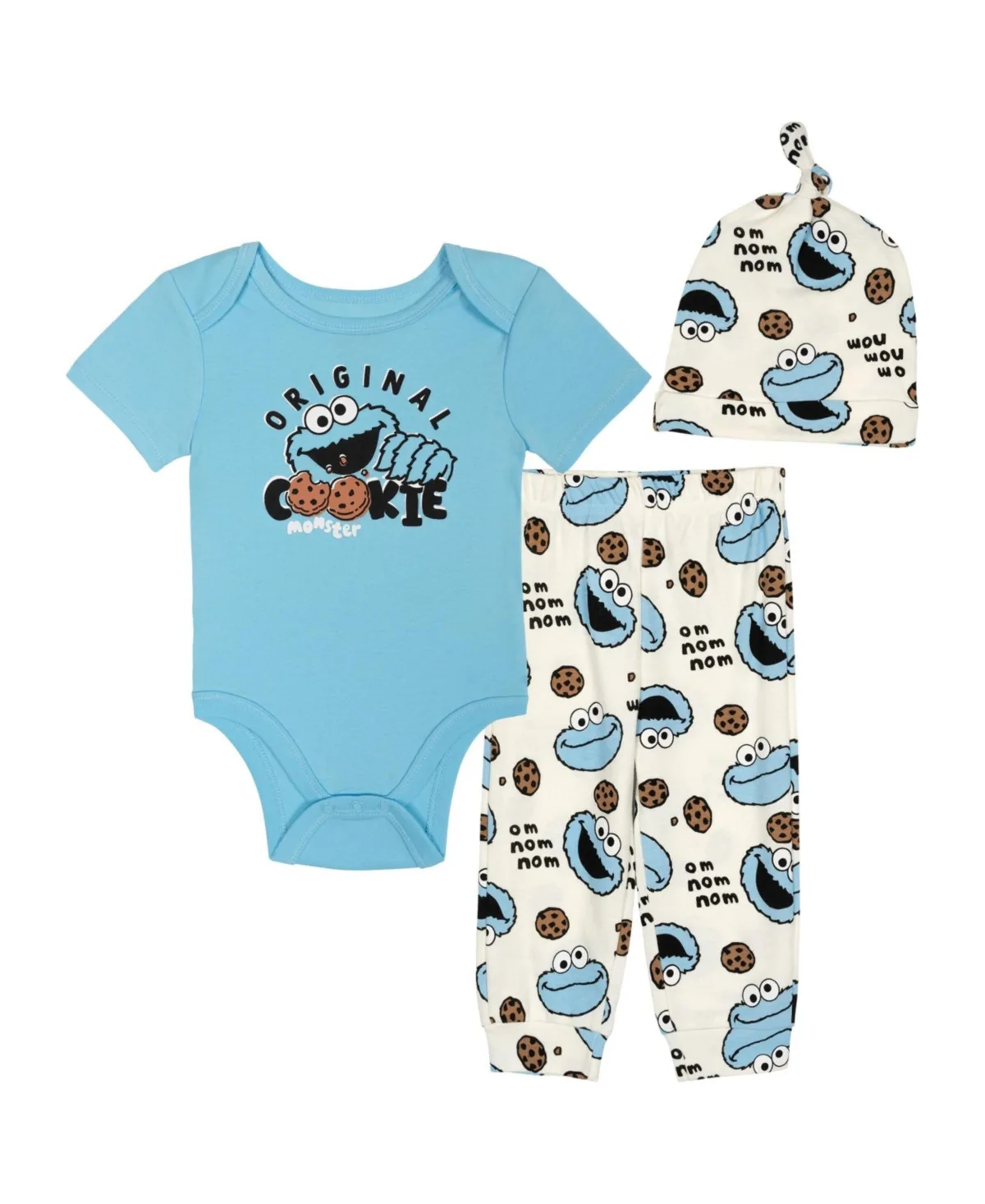 3-Piece Bodysuit Pants and Hat Set by Sesame Street