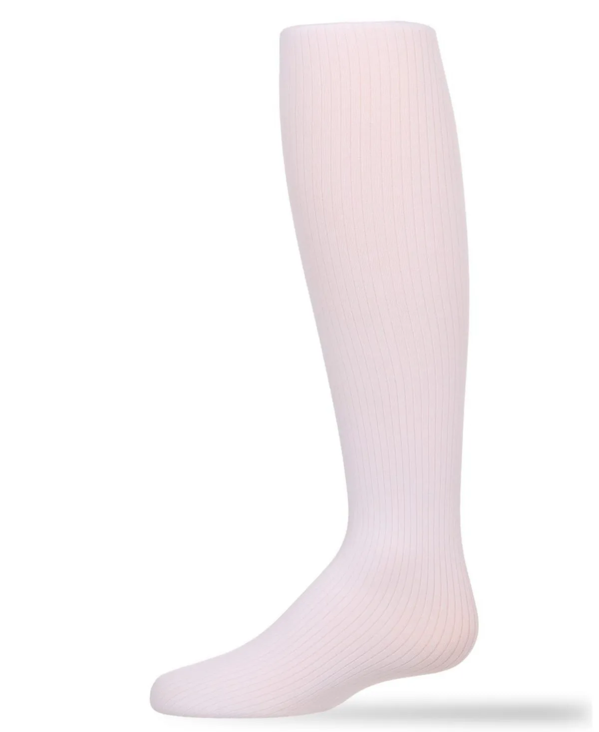 Opaque Fine Ribbed Nylon Tights by Memoi