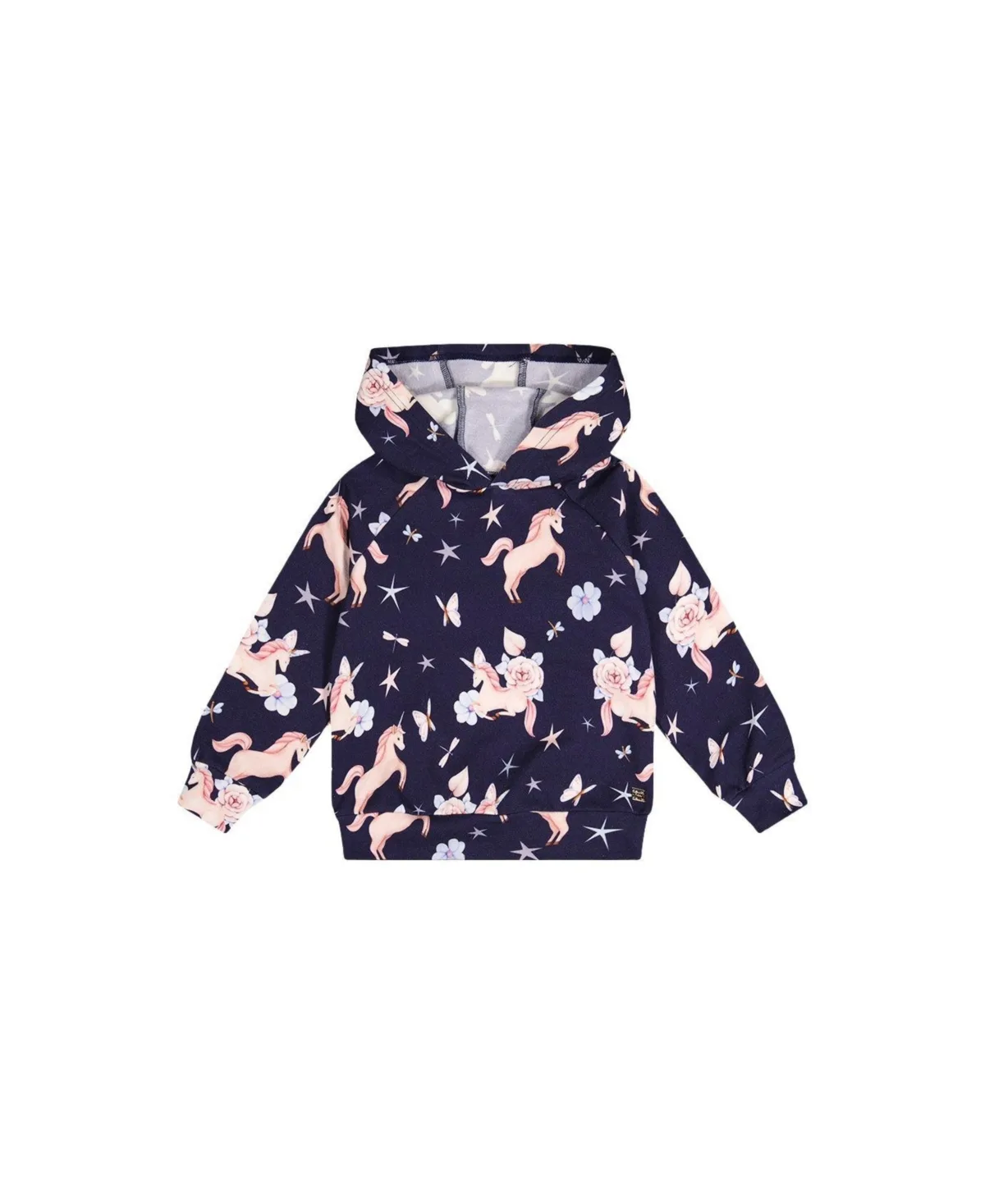 Printed Hoodie Unicorn Print by Deux Par Deux