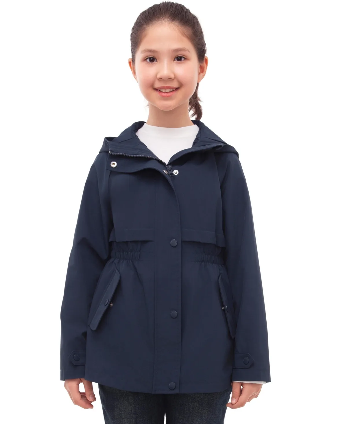 Trench Coat Hip-Length Hooded Jacket by Rokka&rolla