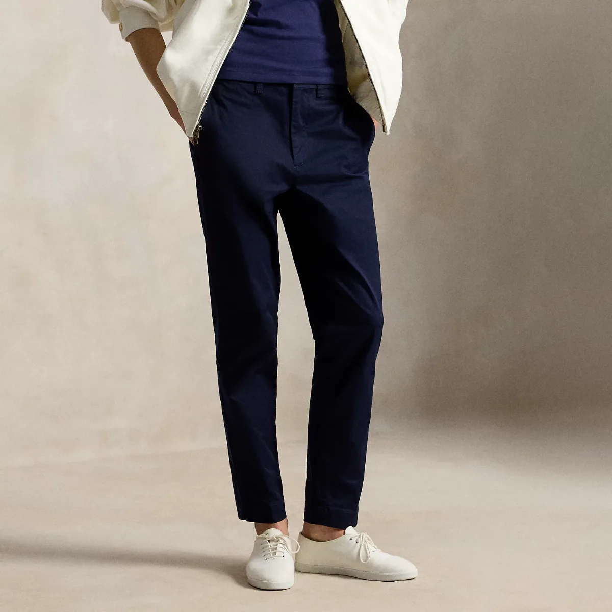 Slim Cropped Twill Chino Trousers by Polo Ralph Lauren