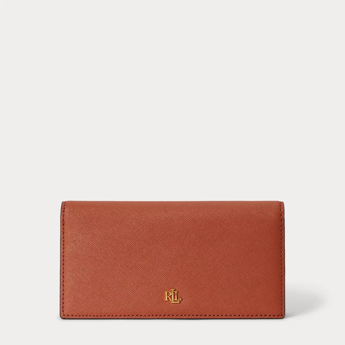 Crosshatch Leather Slim Wallet by Lauren Ralph Lauren