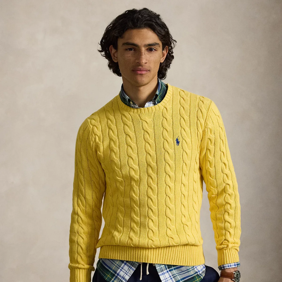 Cable-Knit Cotton Jumper