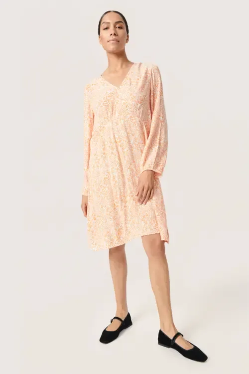Zaya Knee-Length Long Sleeve Dress by Soaked in Luxury