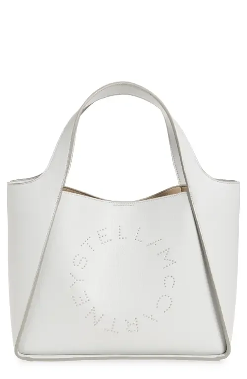 Perforated Logo Faux Leather Crossbody Tote by Stella McCartney