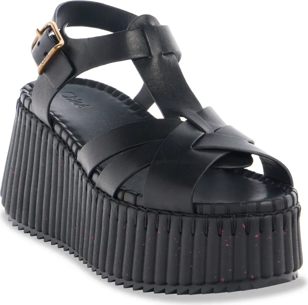 Nama Wedge Platform Sandal by Chloé