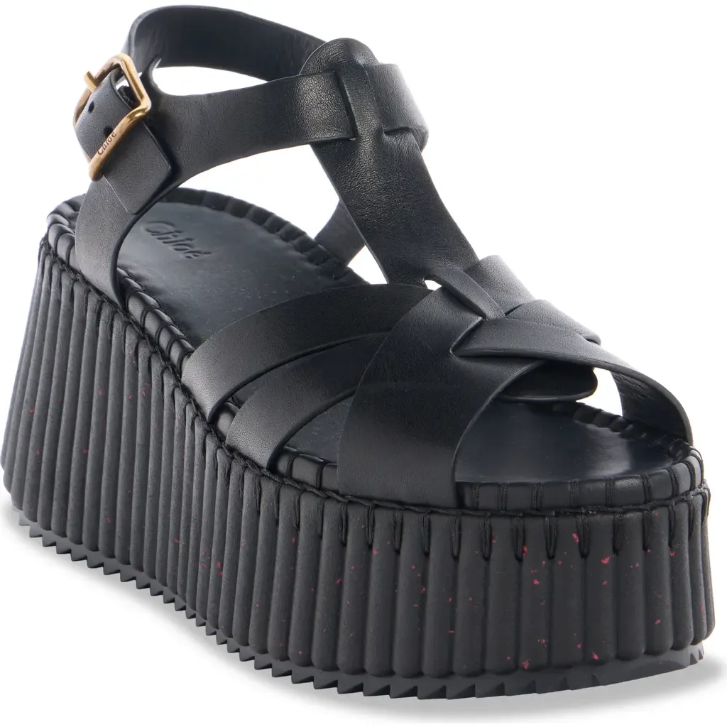 Nama Wedge Platform Sandal by Chloé