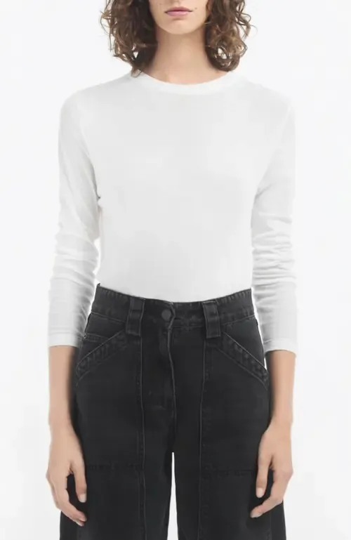 Crewneck Long Sleeve in Cotton Jersey by CO