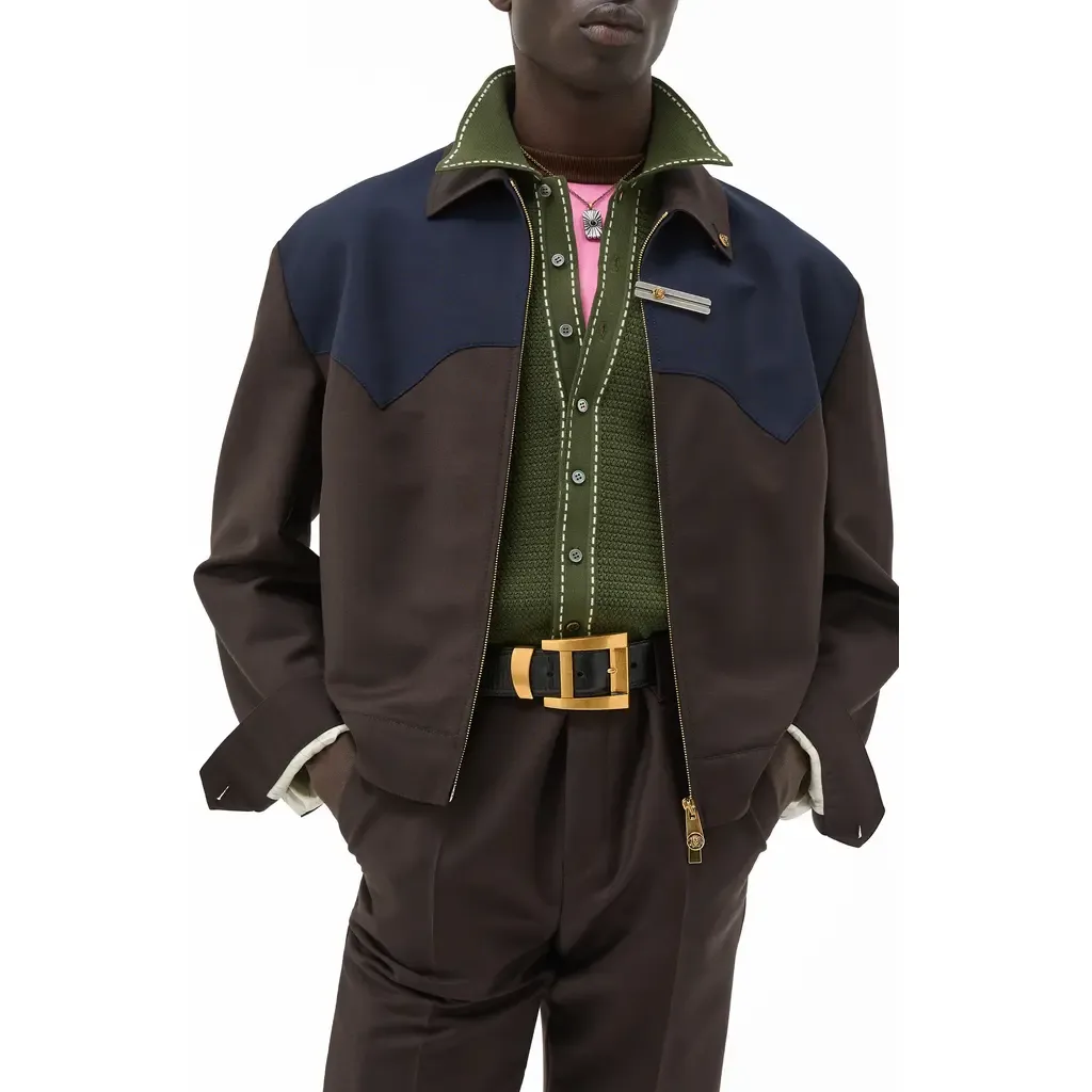 Wool & Mohair Western Jacket by Versace