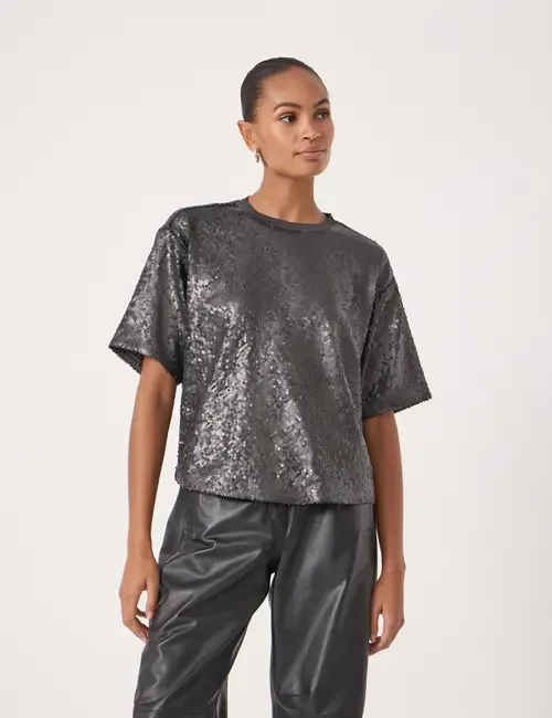 Holly Matte Sequin T-Shirt by Hush
