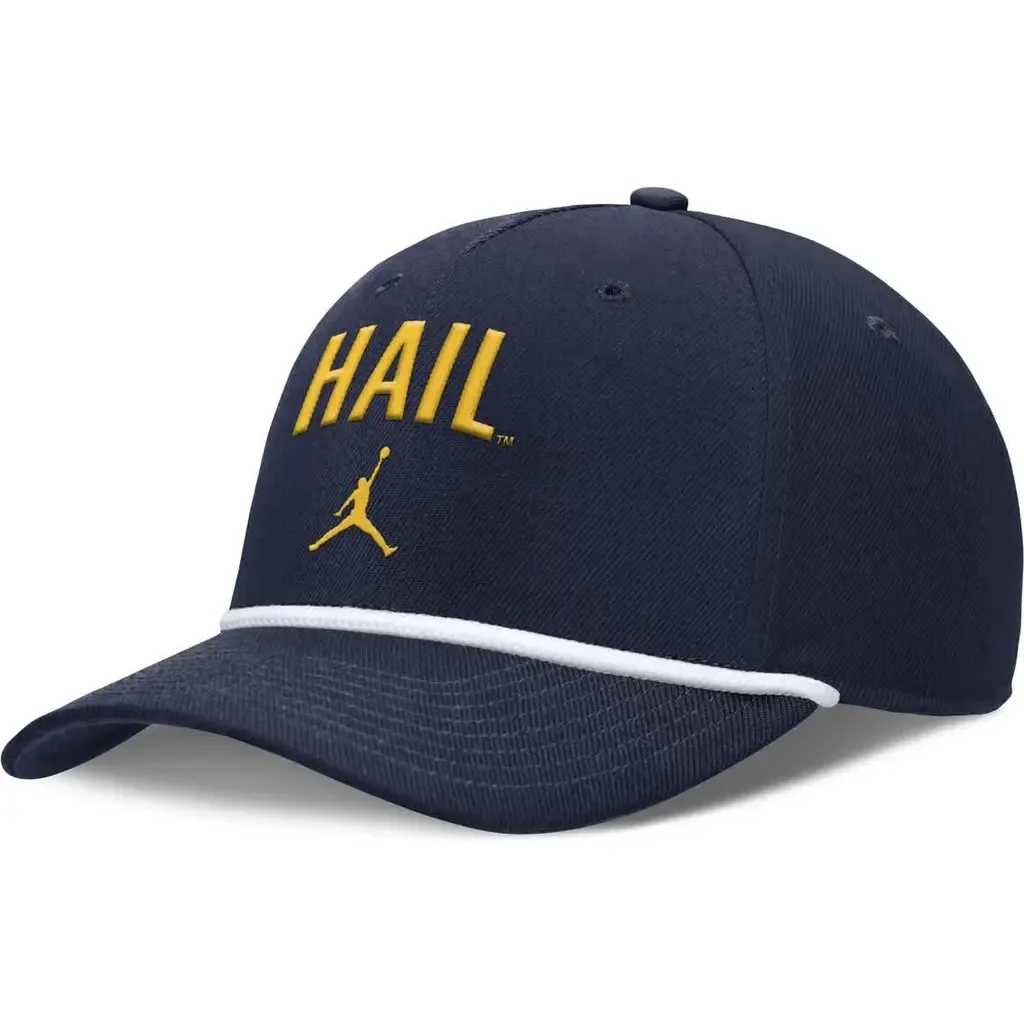 Jordan Brand Navy Michigan Wolverines Rise Campus Adjustable Hat by Jordan Brand