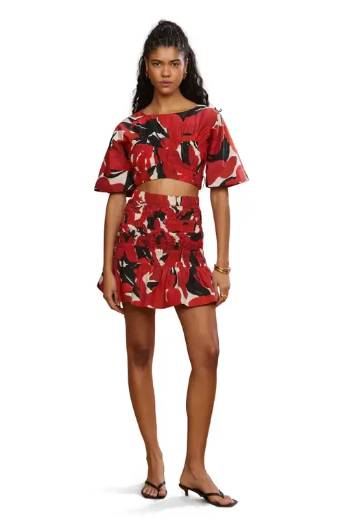 Penelope Smocked Skirt by AMUR